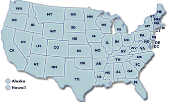 United States map